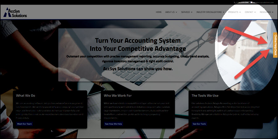 AccSys Solutions Website